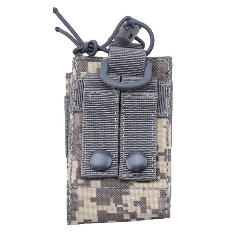 2023 Tactical Radio Pouch Hunting Walkie Talkie Holder Interphone Hanging Bag Military Molle Nylon Magazine Pouch Pocket Caza