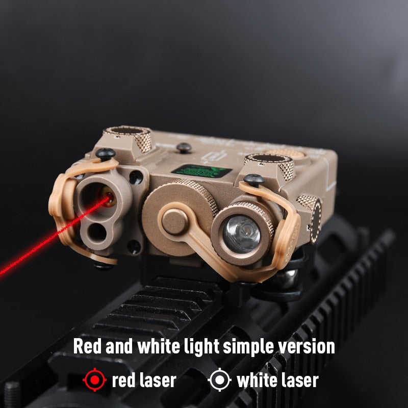 Tactical DBAL-A2 Laser Sight Red/Green/Blue PEQ Laser+Whitelight Flashlight Hunting Rifle No IR