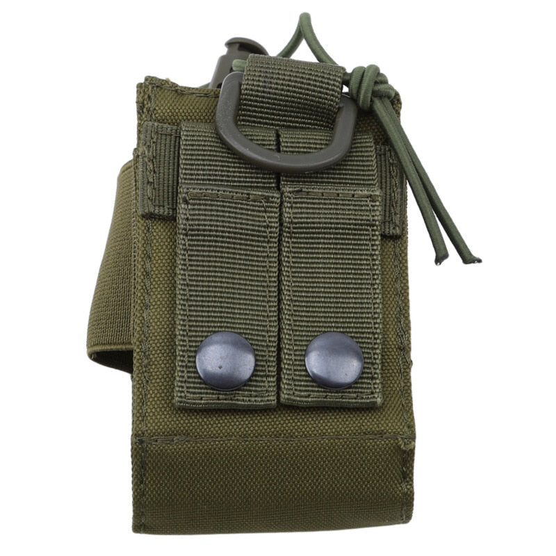 2023 Tactical Radio Pouch Hunting Walkie Talkie Holder Interphone Hanging Bag Military Molle Nylon Magazine Pouch Pocket Caza