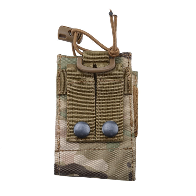 2023 Tactical Radio Pouch Hunting Walkie Talkie Holder Interphone Hanging Bag Military Molle Nylon Magazine Pouch Pocket Caza