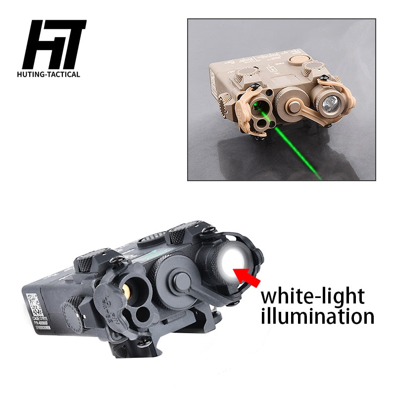 Tactical DBAL-A2 Laser Sight Red/Green/Blue PEQ Laser+Whitelight Flashlight Hunting Rifle No IR