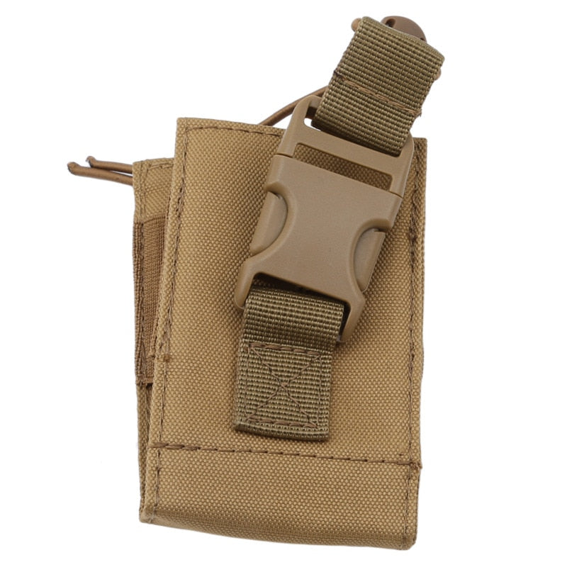 2023 Tactical Radio Pouch Hunting Walkie Talkie Holder Interphone Hanging Bag Military Molle Nylon Magazine Pouch Pocket Caza