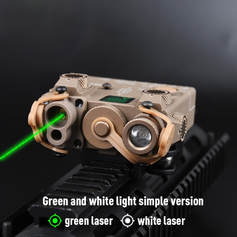 Tactical DBAL-A2 Laser Sight Red/Green/Blue PEQ Laser+Whitelight Flashlight Hunting Rifle No IR