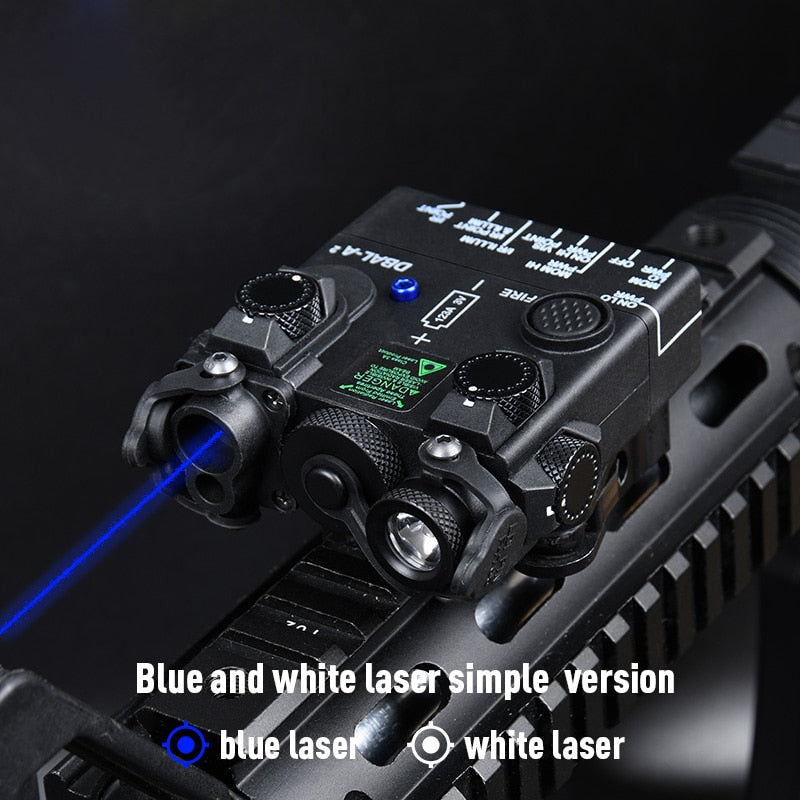 Tactical DBAL-A2 Laser Sight Red/Green/Blue PEQ Laser+Whitelight Flashlight Hunting Rifle No IR